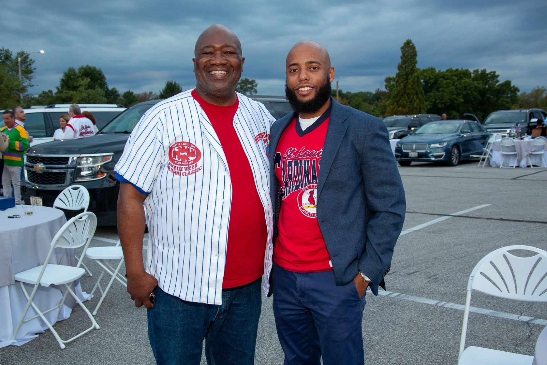Boys and Girls Club President Flint Fowler, Young Friends Board President Brian Temple